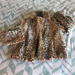 Behnaz Sarafpour by Target leopard print faux coat